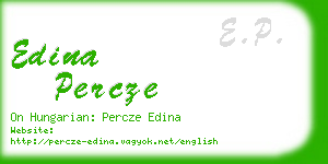 edina percze business card